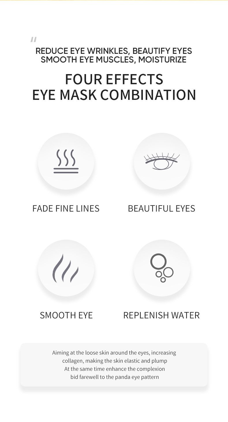 ZOZU Gold Avocado Augenmaske 80 g (60 Aufkleber/30 Paar) Feuchtigkeitsspendender Augenkomfort_voghion.com