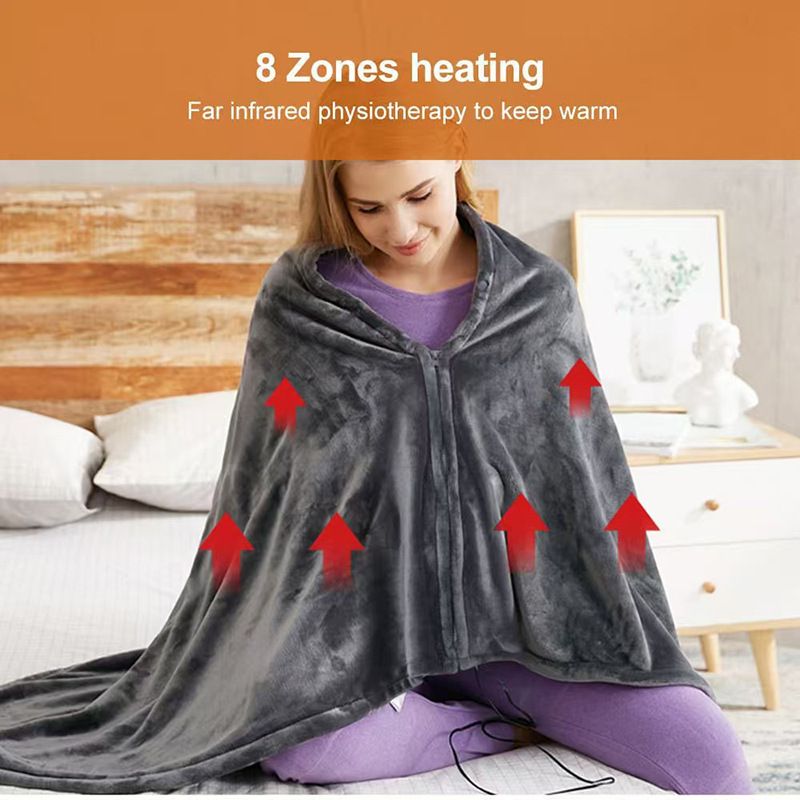 Coperta riscaldante ispessita per ufficio singolo, scaldamuscoli elettrico multifunzionale, scialle riscaldato tramite USB_voghion.com