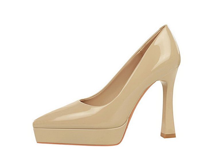 Women's Elegant Pointed Toe High Heel Pumps With Chunky Heel & Platform - Perfect For Parties & Evening Events Shoes_voghion.com
