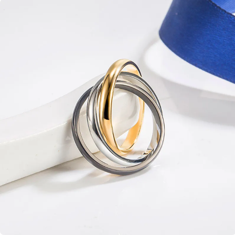 Ready Stock Sterling Sier Color Separation Classic Personality Ring Højkvalitets smykker til fester_voghion.com