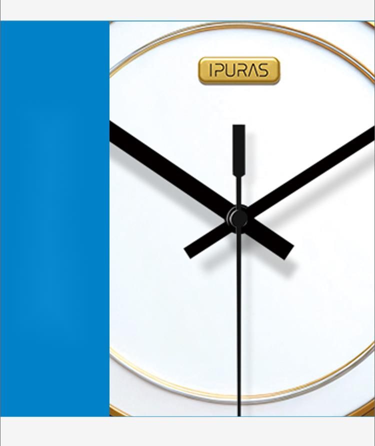 Yipula 7277 Modern Minimalist Fashion Creative Light Luxury Home Living Room Round Sweep Second Quartz Clock_voghion.com
