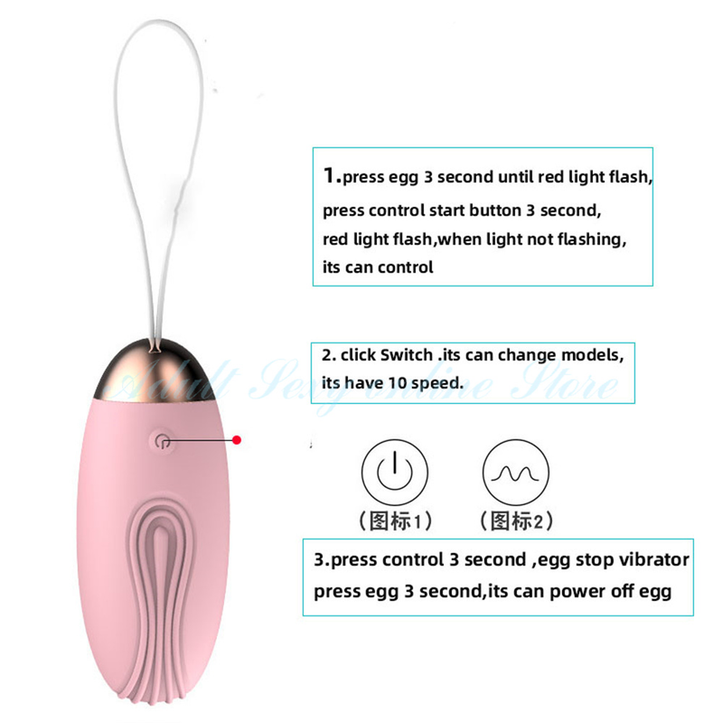 Wireless Kegel Exerciser Jump Egg Vibrator USB Charge Waterproof Remote Control Body Massager For Women Ad 3f1_voghion.com