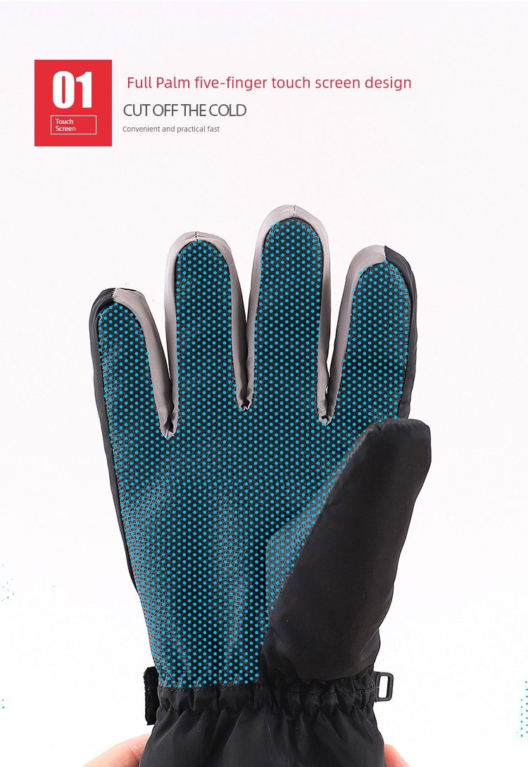 Paar verdickte Fleece-Kälteschutz-Fahrrad-Skihandschuhe_voghion.com
