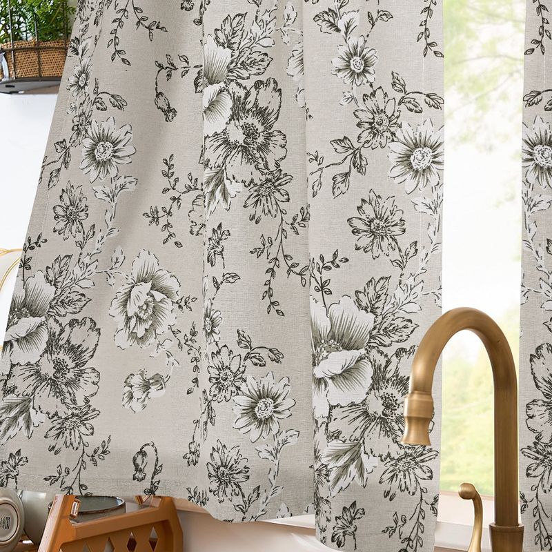 Vorhänge mit Druck, Stangendurchführung, kurze Vorhänge, Verdunkelungsvorhänge, Sonnenschutz-Trennvorhänge für die Küche_voghion.com