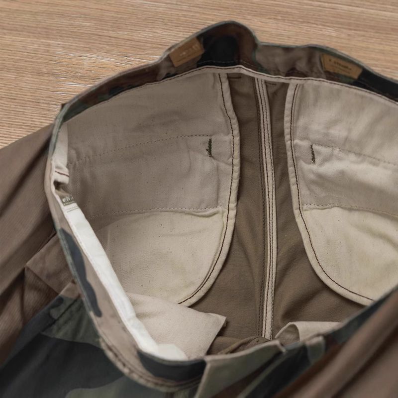 Camouflage Aarbechtsshorts, Summer Männer Wäsch Fënnef-Véierel-Hosen, Khaki-Stil robust Casual Shorts_voghion.com