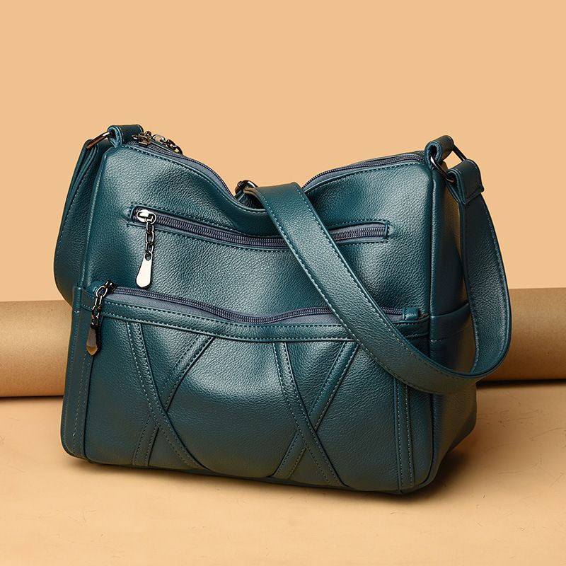 2023 New Capacity Women's Casual Versatile Single Shoulder Crossbody Bag, Soft Leather Large Bag For Middle-aged Moms_voghion.com