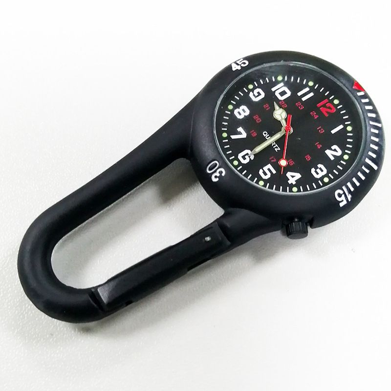 Watch Pendant Portable Watch Star Waist Outside Watch Lock Buckle Retro Watch Commemorative Backpack Sports Glow-in-the Dark Mountaineering Buckle_voghion.com