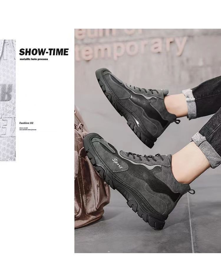 Man Comfortable Work Shoes Running Shoes Sneakers Mesh Footgear Footwear_voghion.com