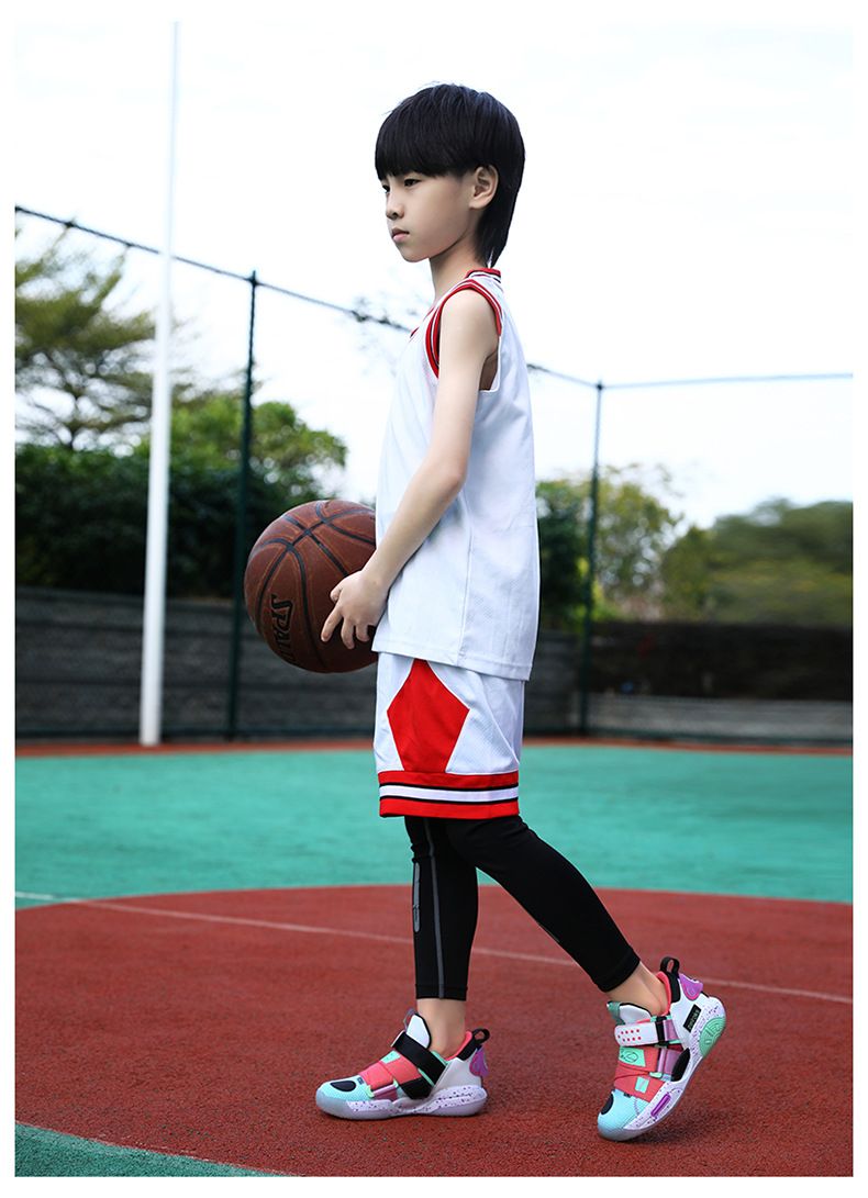 Mutter & Kinder Jungen Basketballschuhe Mesh Atmungsaktiv Professionelle Praktische Trainingsschuhe_voghion.com