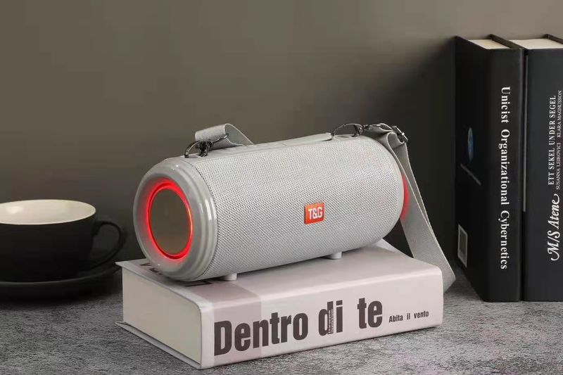 TG537 bezvadu āra pārnēsājama siksna ūdensnecaurlaidīga krāsaina gaismas FM basa lielgabala TWS kartes ievietošana Bluetooth skaļrunis_voghion.com