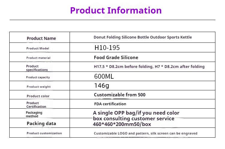 Silicone water bottle, foldable outdoor sports equipment, portable kettle, travel water bottle_voghion.com