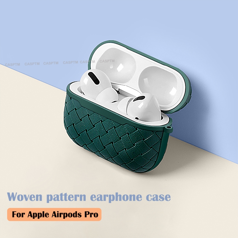 Husă pentru căști din silicon cu model țesut la modă pentru Apple Airpods Pro 2 Husă pentru căști pentru Airpod 3 2 Husă de protecție_voghion.com