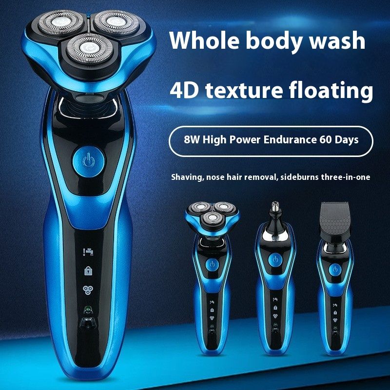 Nový holicí strojek Dual Science Electric pro mytí celého těla vodou, pánský multifunkční holicí strojek 3 v 1_voghion.com