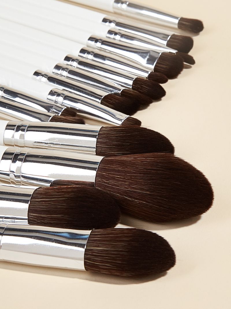 Pennelli per trucco 15 pezzi, set argento, pennello per ombretto, pennello per cipria, pennello per sopracciglia, strumenti di bellezza GUJHUI_voghion.com