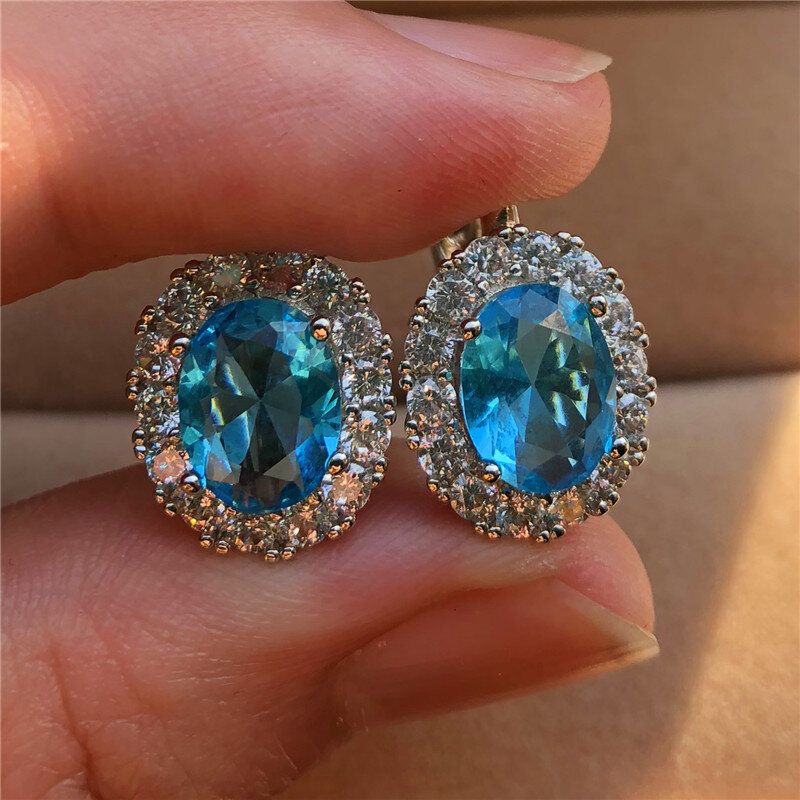Cao Shi Korean Edition Jewelry Personalized Zircon Stereoscopic Versatile Earrings_voghion.com