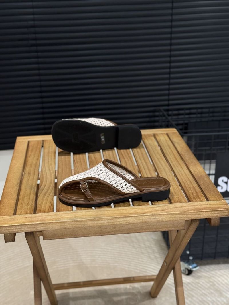 Pantofole a mezza altezza, alla moda, in tessuto coreano traforato, da donna, estate 2025, sandali comodi da spiaggia_voghion.com