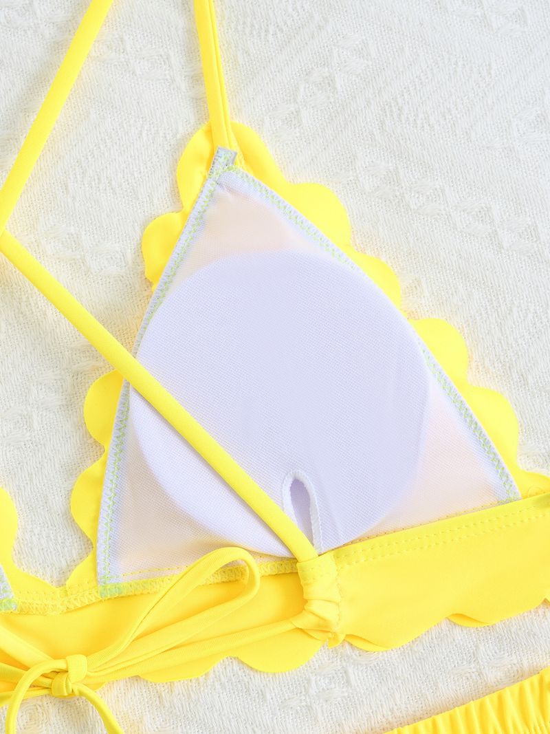 Women's Clothing New Three Piece Swimsuit Tether Sexy Beach Split Bikini Swimsuit_voghion.com