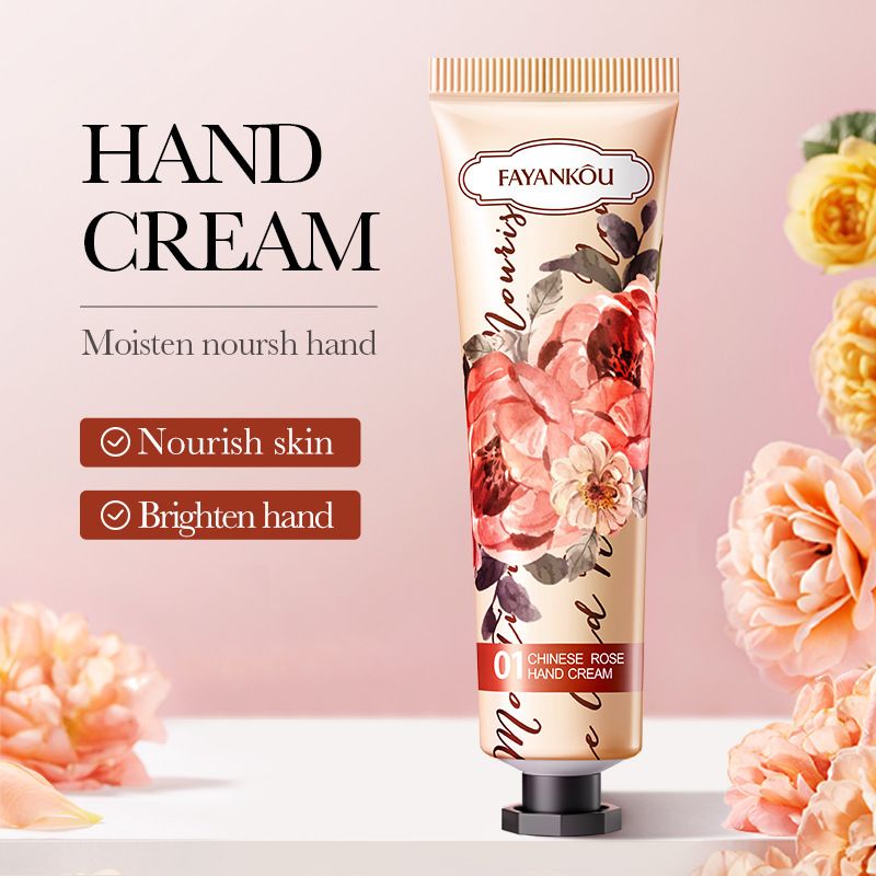 FAYANKOU Rose Feuchtigkeitsspendende Handcreme gegen trockene und rissige Haut im Herbst und Winter_voghion.com