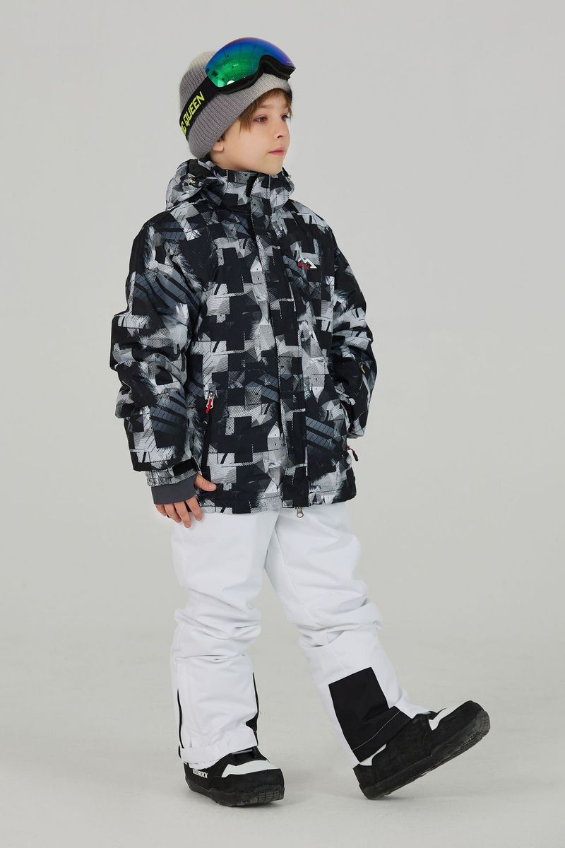 Kids Ski Suit Set - Insulated Snowboard & Ski Jacket With Pants, Windproof Taslon Shell, Warm Fiberfill, Print Design For Boys & Girls_voghion.com