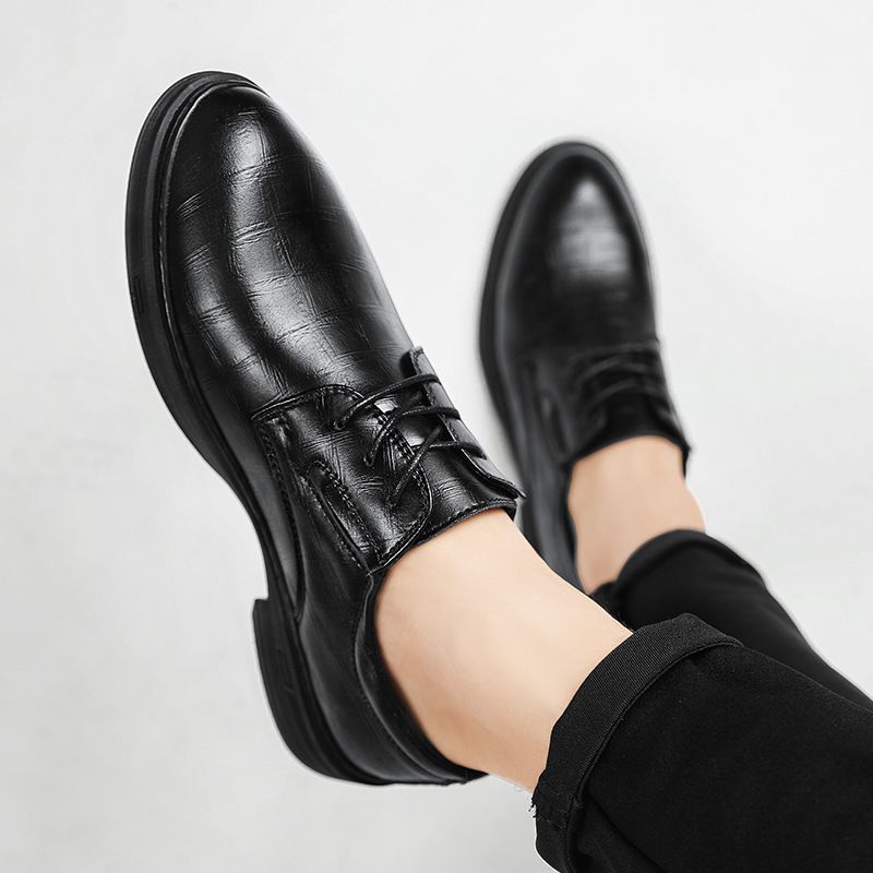 Regal Footwear Große Größe 48 Business Casual Leder Für Männer Dicke Sohle Professionelle Arbeit Büro Anzug Rindsleder Herrenschuhe_voghion.com