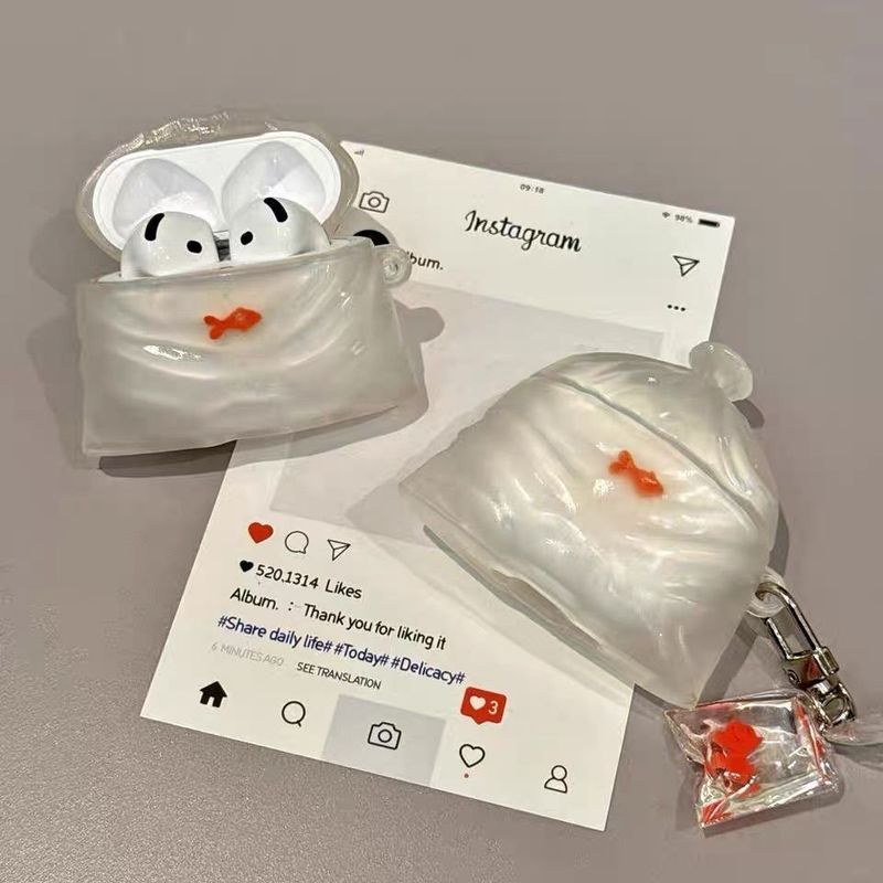 Bolsa Goldfish compatível com 4ª capa Pro2 A Apple sem fio Bluetooth fone de ouvido capa Huaqiangbei 7ª geração_voghion.com