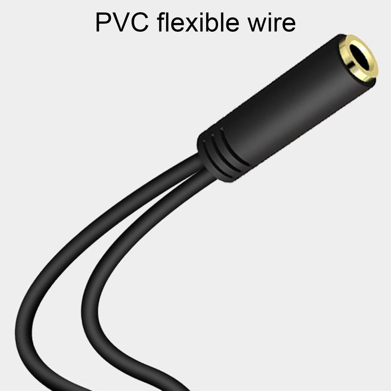 Répartiteur de casque adaptateur pour écouteurs Audio 3,5 mm femelle vers 2 mâle Jack câble auxiliaire_voghion.com