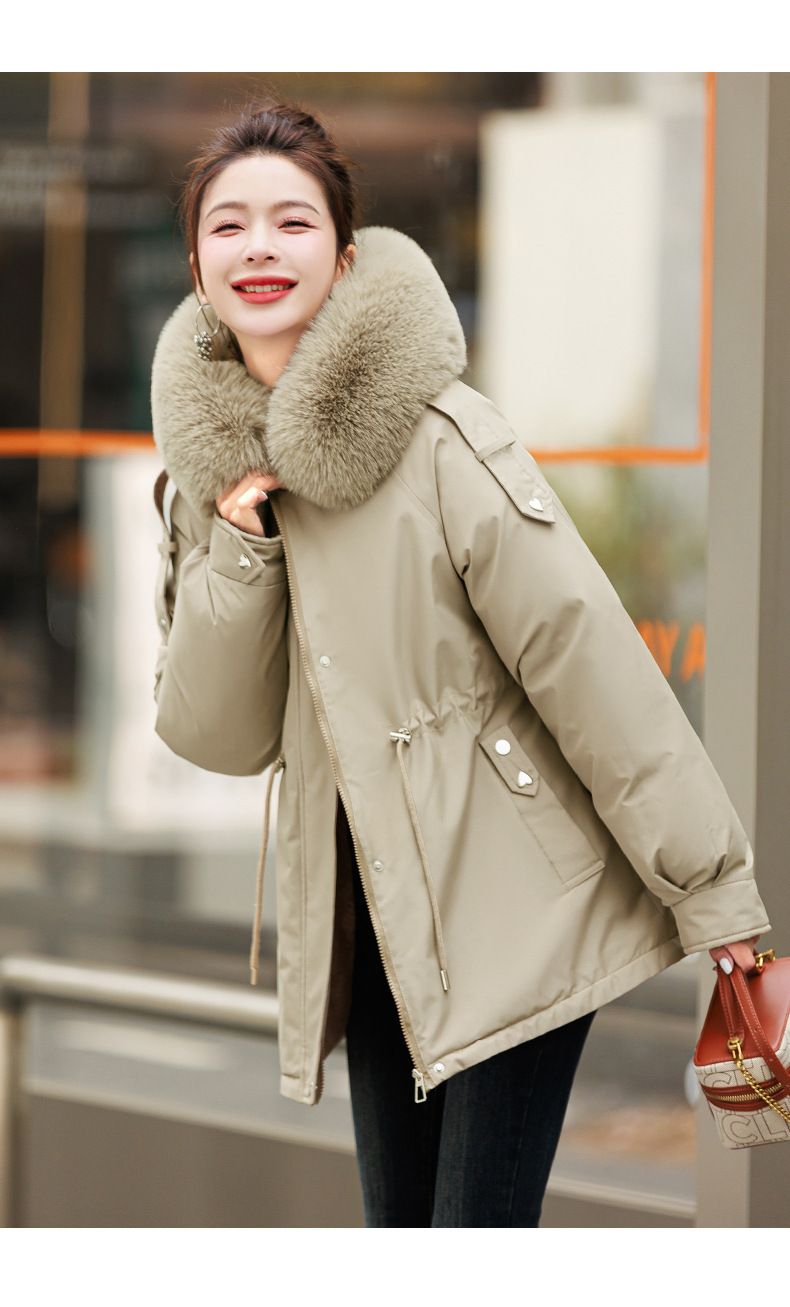 Gesteppte Parkajacke für Damen – Übergroßer Puffermantel mit Kapuze (Schwarz/Creme/Beige/Braun/Mint, M-XXL)_voghion.com