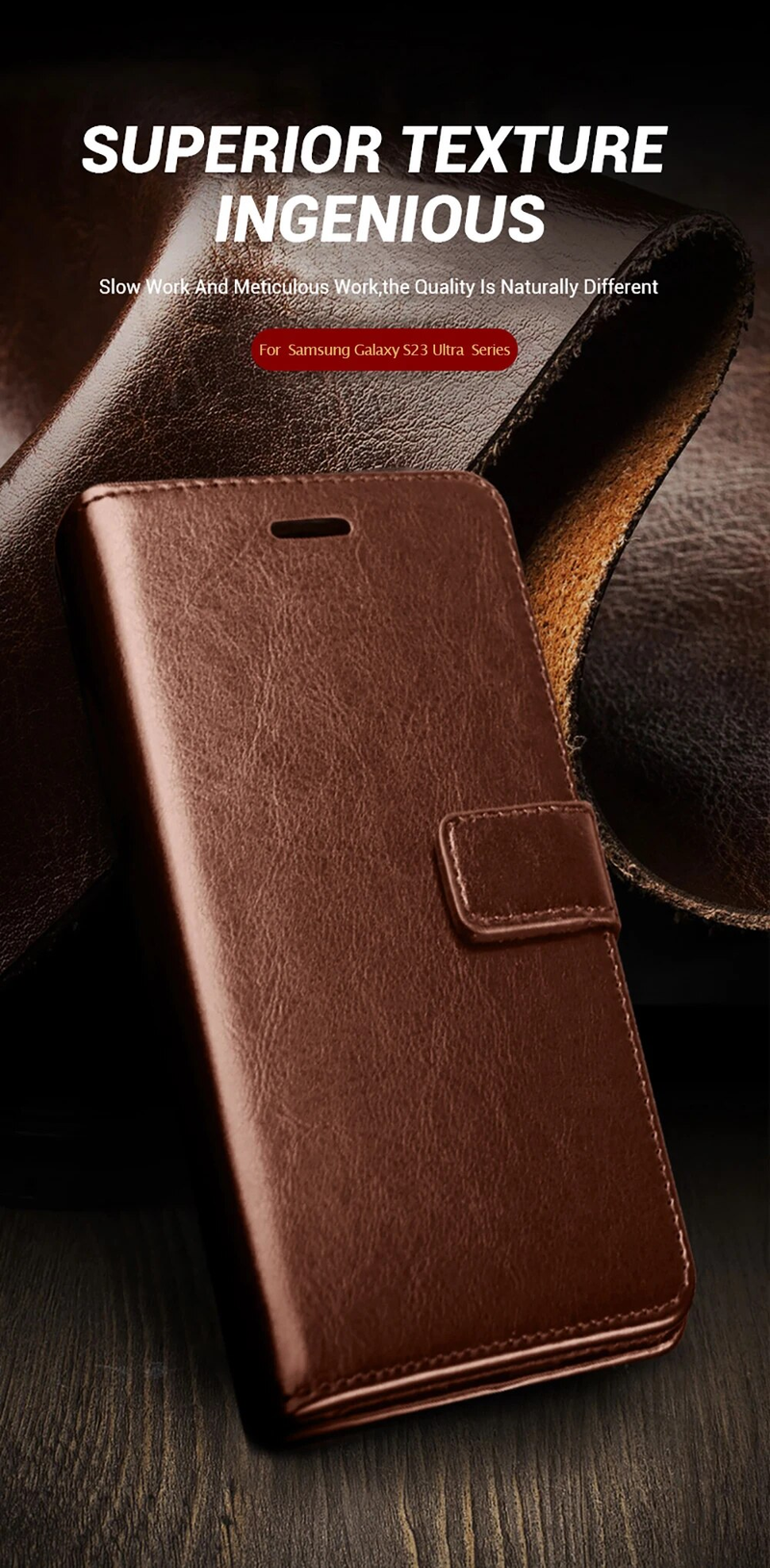 Custodia a libro in pelle con supporto magnetico per Samsung Galaxy S24 Ultra Coque SamsungS24 S 24 Plus S24Ultra S24+_voghion.com