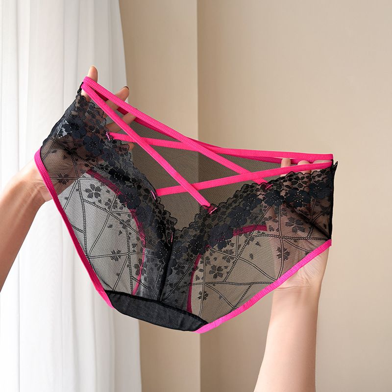 Damen-Slip mit Leopardenmuster, zarter, weicher Spitze, dünnen Trägern, gekreuzten Details und hohem elastischem Bund in Übergrößen – verführerisch und sexy_voghion.com