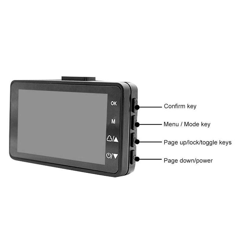 720P FHD Motorrad DVR 3.0" Bildschierm Motorkamera Dashcam mat speziellem Duebelspuer-Opnam fir vir an hannen, waasserdicht Motorrad-DVRs_voghion.com
