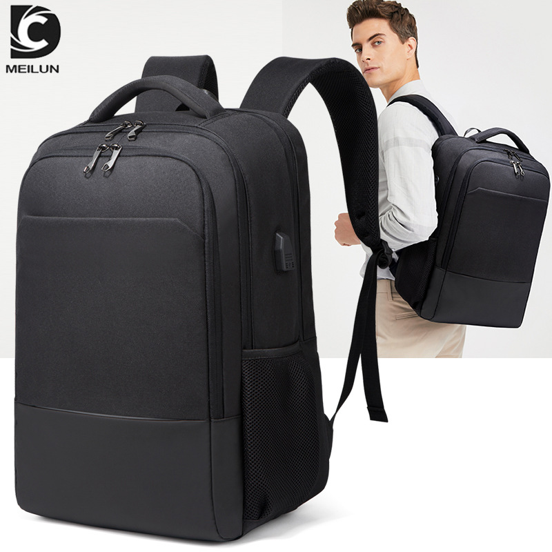 New men's with large capacity Oxford cloth printed business computer backpack travel bag_voghion.com