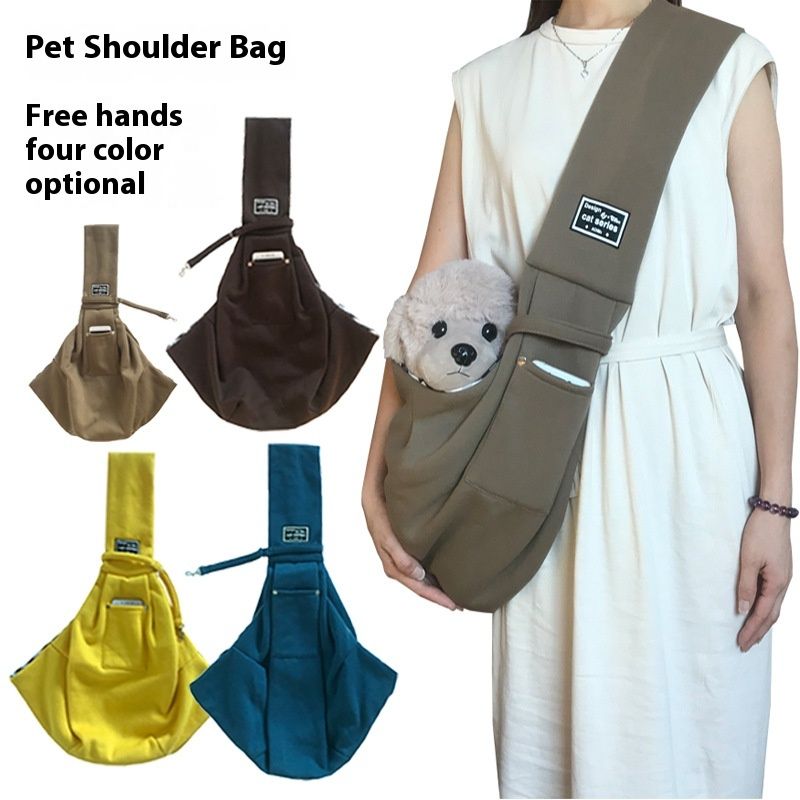 New Pet Outgoing Crossbody Shoulder with Dog Backpack Cat Bag_voghion.com