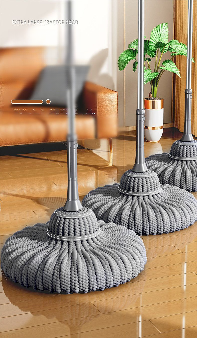 Jefun 2025 New Self-Wringing Hands-Free Washing Large Head Household Mop Commercial Use For Restaurants_voghion.com