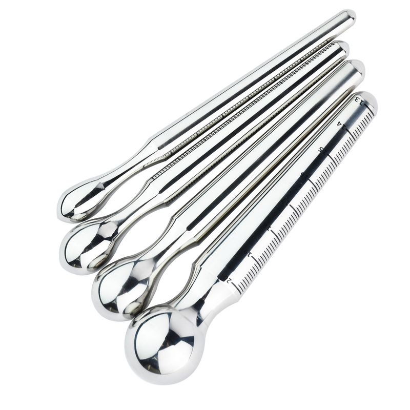 Sexy Smooth Stainless Steel With Scale Horse Eye Stick Novice White Open Urethral Expansion Masturbation Device Male And_voghion.com