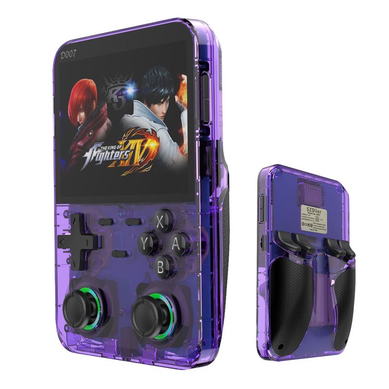 Video Game Consoles D007PLUS Nostalgic Retro Handheld Game Console Android System 3.5 Inch HD Large Screen_voghion.com
