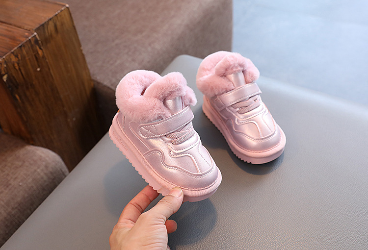 Scarponi da neve per bambini, scarpe per bambini, scarpe invernali in cotone, bambini di 5 anni, ragazze ispessite, neonati morbidi_voghion.com