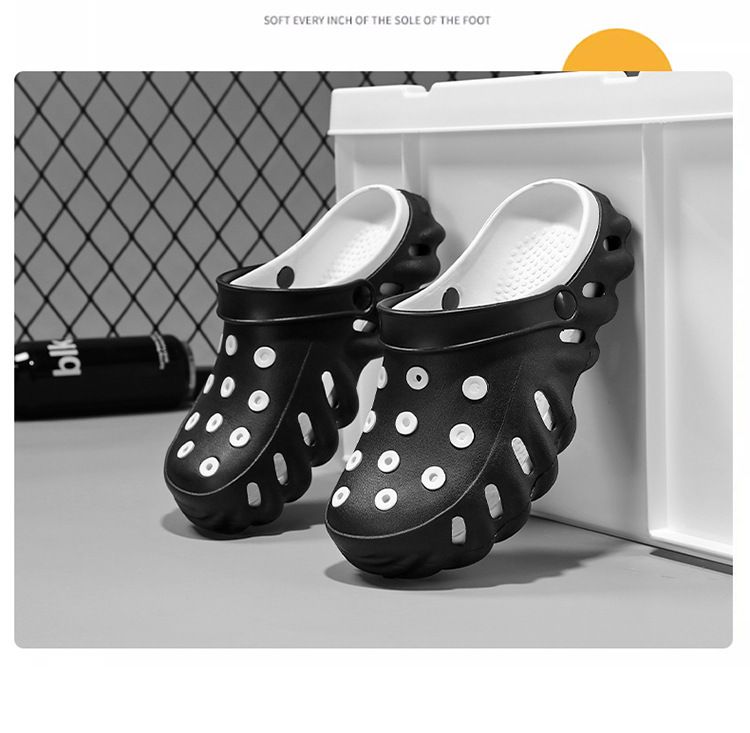 Men's Summer Clog Sandals - Slip-Resistant Soft Sole Beach Shoes With Toe Protection_voghion.com