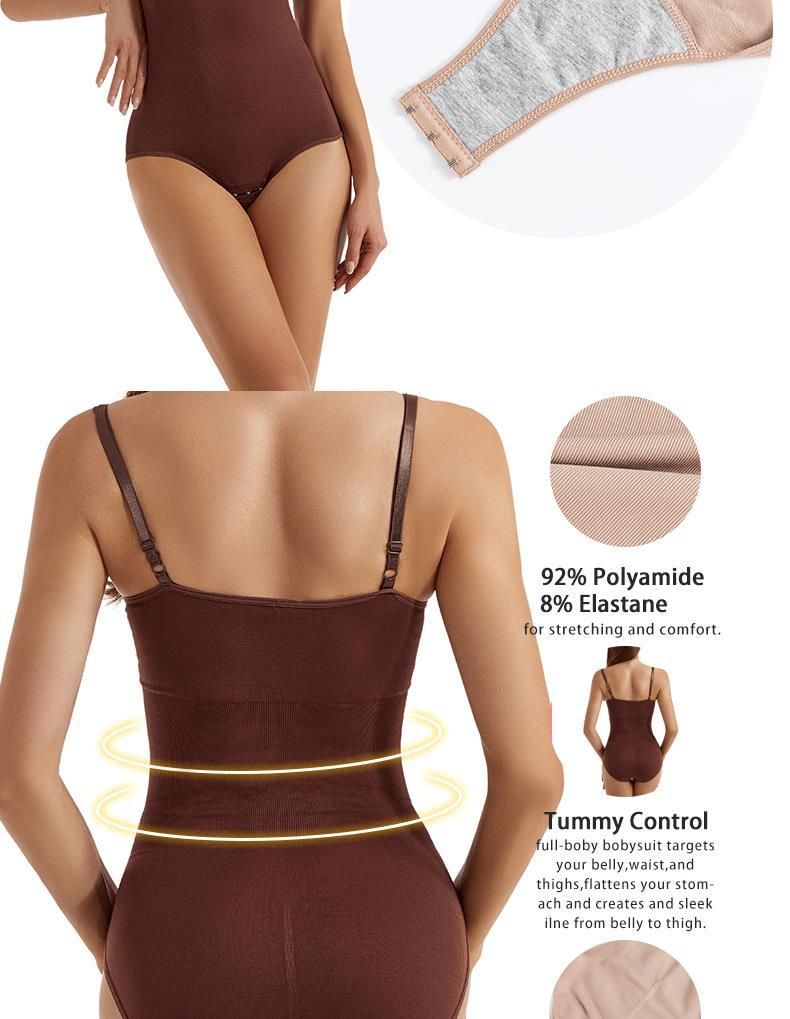 Women's Shapewear Bodysuit Tummy Control Body Shaper Seamless Open Crotch Hip Lifting Waist Trainer Slimming Underwear_voghion.com