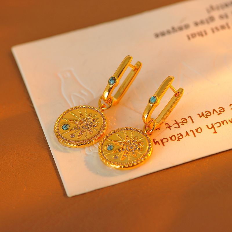 Damenohrringe Yang Zi im gleichen Stil, neue luxuriöse High-End-Meteor-Hängeohrringe, modisches Design mit Hexagramm-Stern_voghion.com