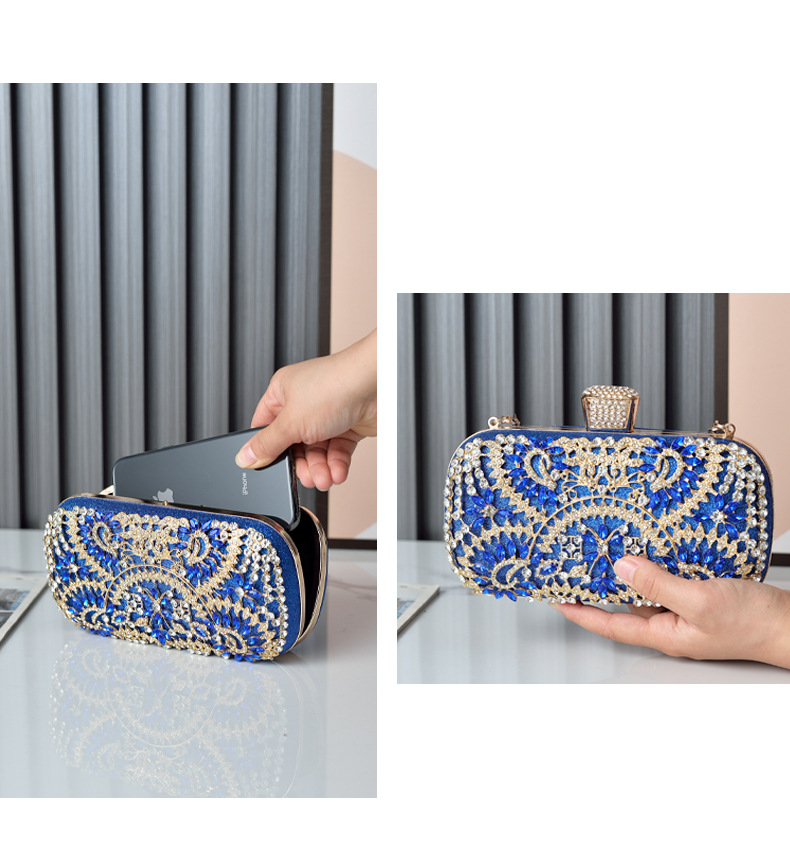 New European and American dinner niche design, high-end messenger evening bags, dia hand-held shoulder women's bags_voghion.com
