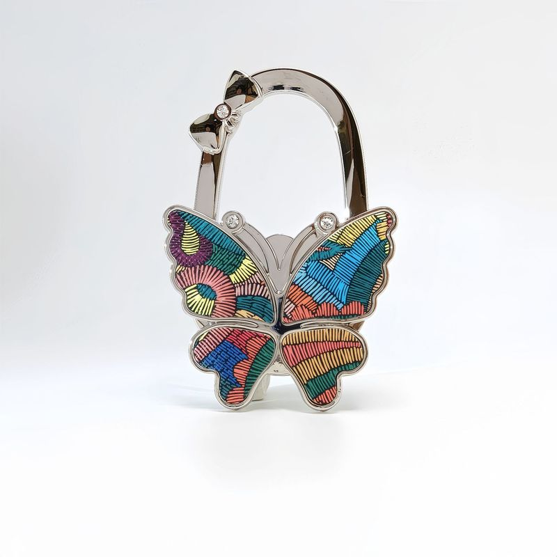 Glittering Butterfly Bag Hook - Stylish & Decorative Alloy Bag Accessory With Multiple Color Options Hook Bag Hook Bag Hardware Crafts_voghion.com