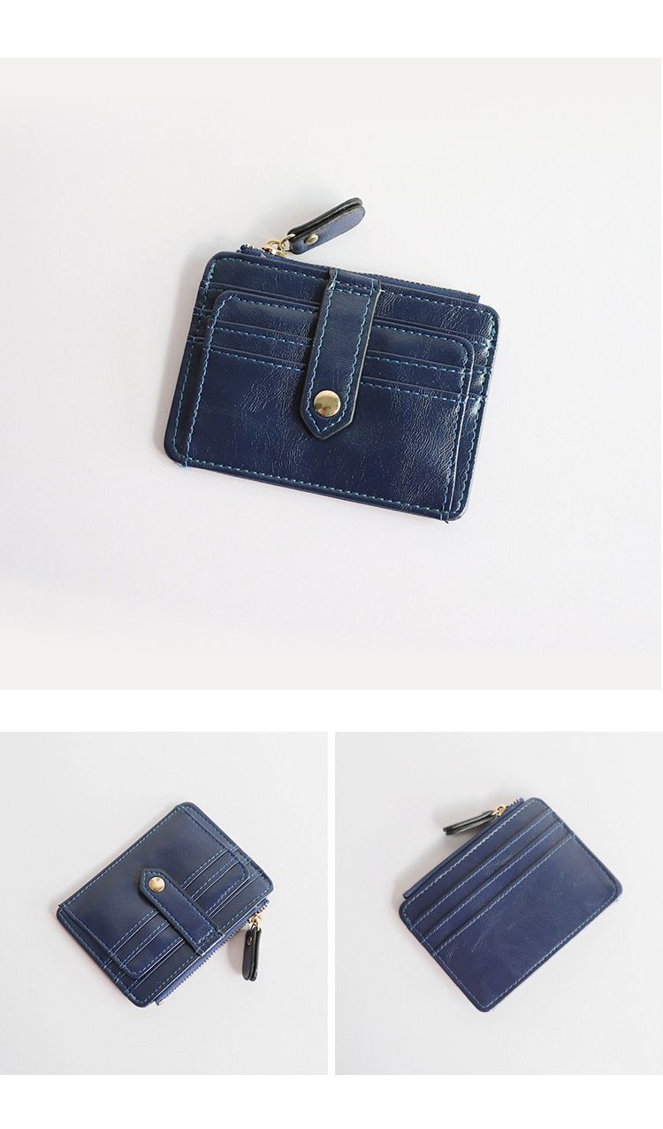 Wallet Short Card Bag Zipper Small Coin Wallet Earphone Storage Bag_voghion.com