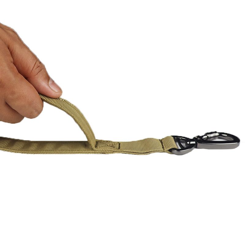 Guinzaglio elastico antiurto retrattile tattico per cani da esterno, di grandi dimensioni, in nylon, resistente all'acqua_voghion.com
