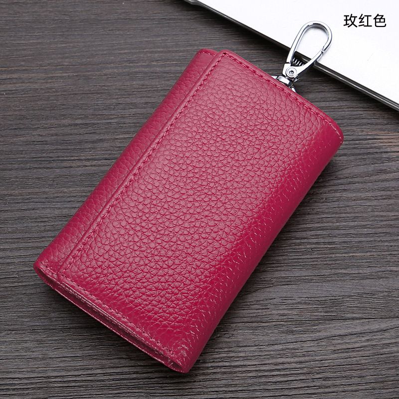 Genuine Leather Key Wallet For Men And Women, Multifunctional 70% Off Top Layer Cowhide Keychain Wallet, Fashionable_voghion.com