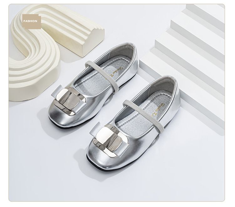 Kinderschuhe, flache Sohle, rosa Ballettschuhe, Satin, Retro-Performance, Mary Jane, quadratische Zehenpartie, weiche Sohle, ein Riemen, Mädchenschuhe_voghion.com