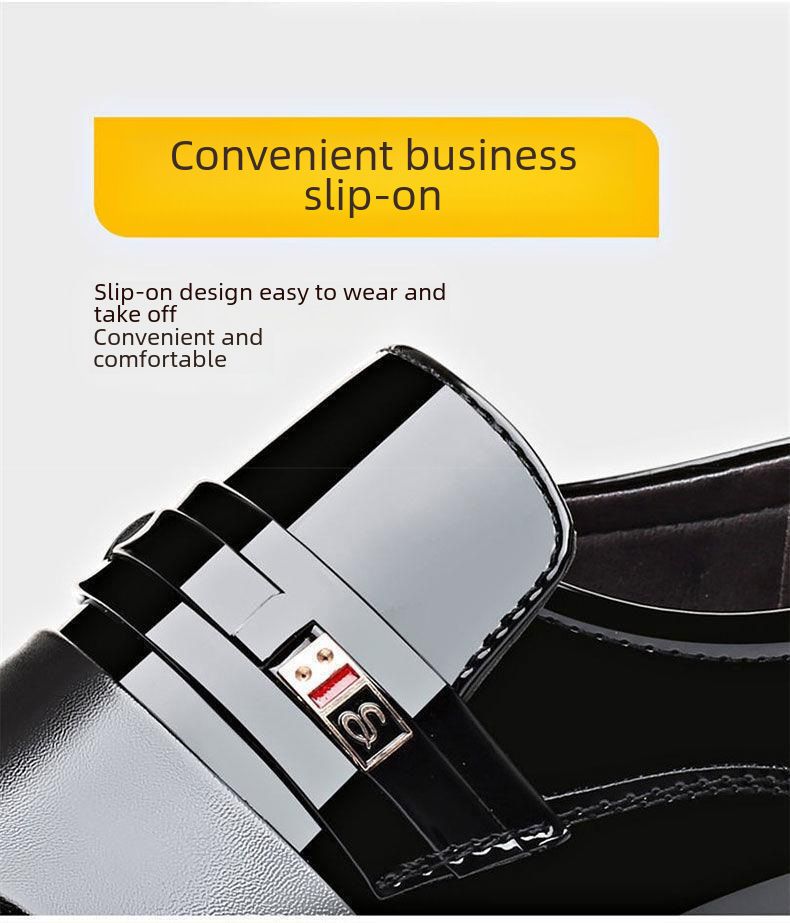 Shake the sound with the new men's formal leather shoes business casual fashion simple pedal lazy shoes a generation of hair_voghion.com
