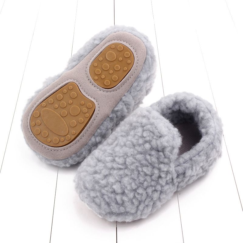 Scarpe da bambino autunno e inverno scarpe da bambino foderate in pile suola in gomma morbida antiscivolo scarpe da bambino scarpe di cotone scarpe da bambino all'ingrosso 2706_voghion.com