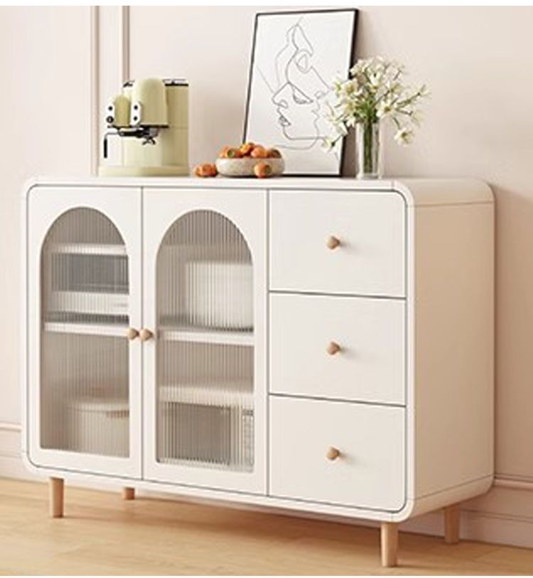 Multi-layer Multi-functional Organizer Wall-mounted Floor-standing Kitchen Storage Cabinet_voghion.com