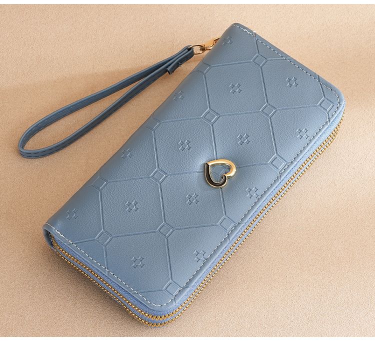 Damen Handtasche Umhängetasche Geldbörse Mädchen Lange Doppelreißverschluss Geldbörse Mode Große Kapazität Handtasche Frauen_voghion.com