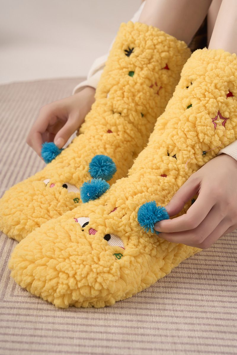 Lamb Soc, tubo centrale per bambini, pavimento carino autunnale e invernale con velluto per il calore in casa, sonno super spesso lungo_voghion.com